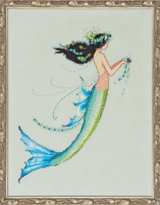 COMPLETE XSTITCH MATERIALS "MERMAID AZURE LA PETITE" by NORA CORBETT