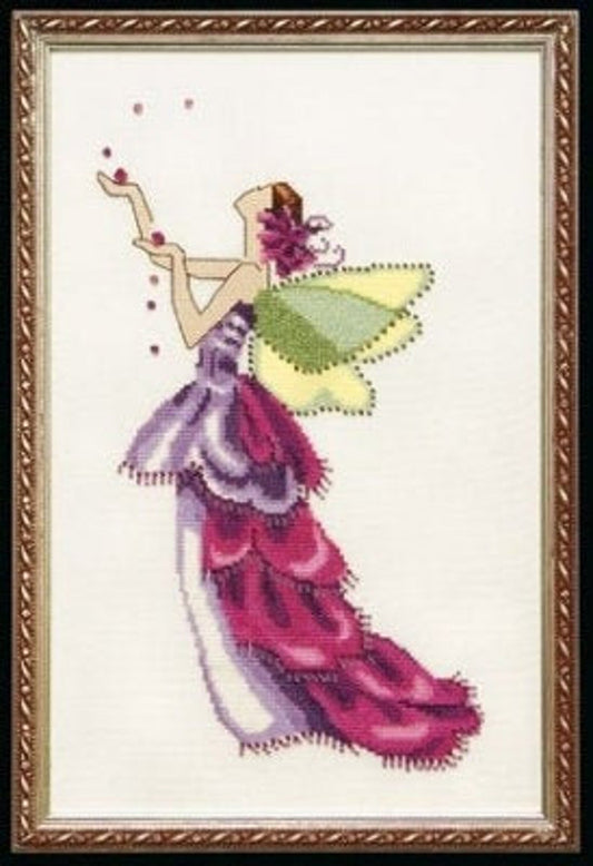 Complete Xstitch Materials- Orchid - Spring Garden pixie Couture Collection NC138