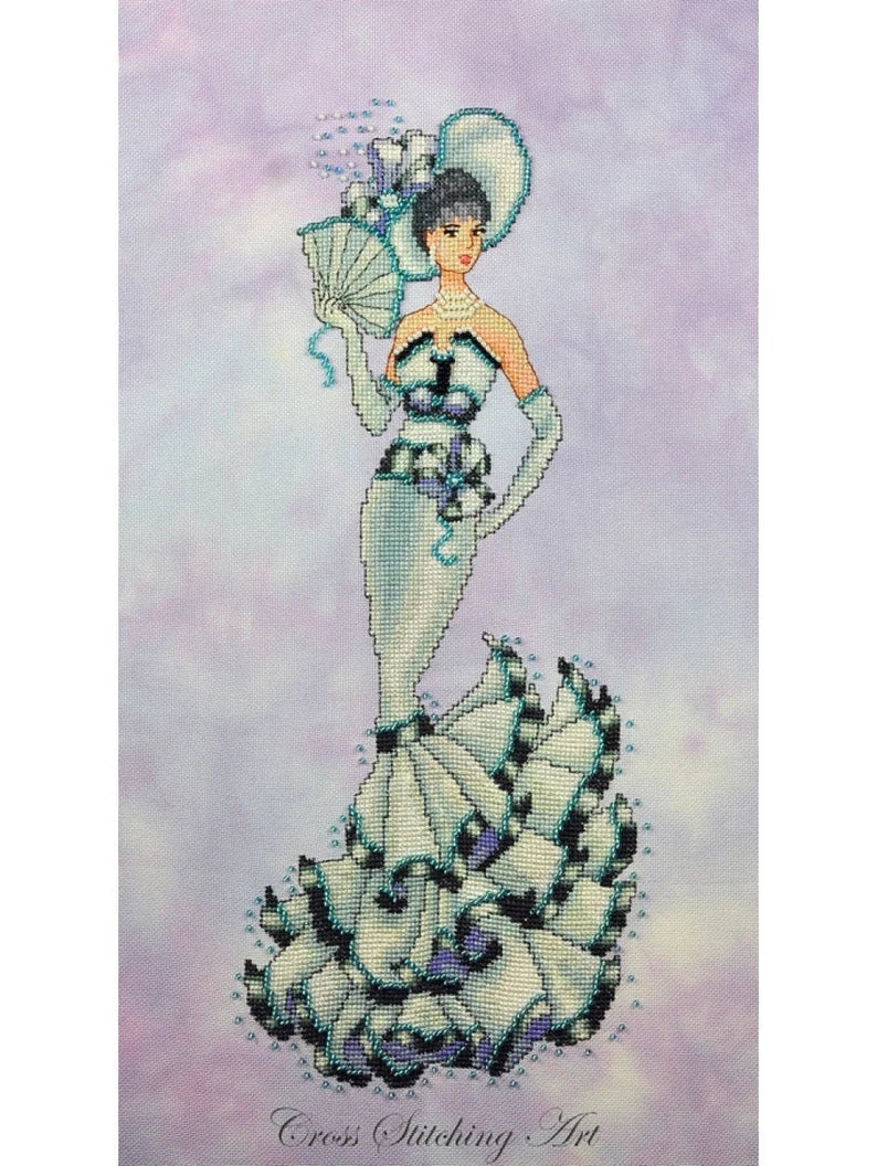 COMPLE XSTITCH MATERIALS "AUDREY-MY FAIR LADY" by CROSS STITCHING ART DESIGNS