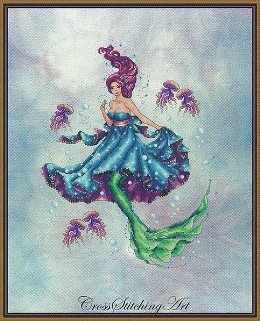 SALE! Complete Xstitch Materials The SEA MAIDEN - by Cross Stitching Art design