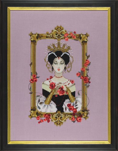 Sale! Complete Xstitch Materials MD184 PORTRAIT QUEEN by Mirabilia Design