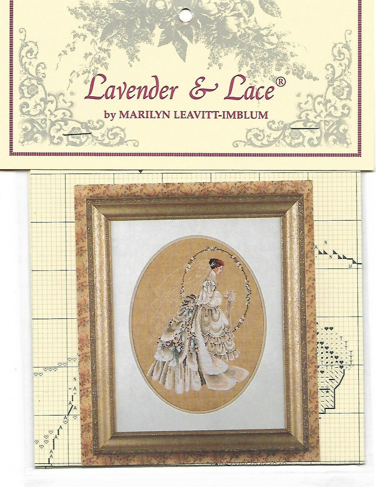 SALE! Complete Xstitch Materials The BRIDE L&L9 by Lavender and Lace