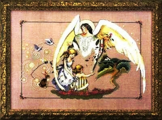 COMPLETE XSTITCH MATERIALS "GUARDIAN ANGEL MD72" by Mirabilia