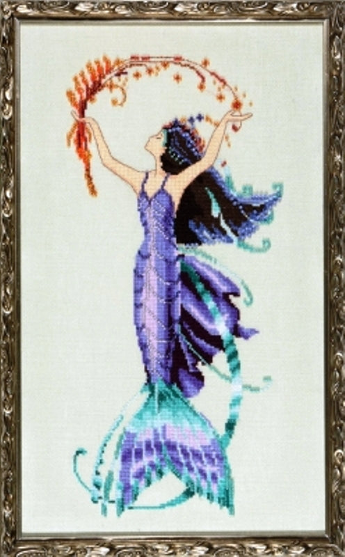 COMPLETE XSTITCH MATERIALS "SEA FLORA NC194" La Petite Mermaids Collection by Nora Corbett