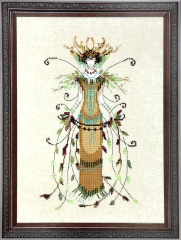 COMPLETE XSTITCH MATERIALS "THE WILLOW QUEEN NC213" The Blackforest Pixies by Nora Corbett