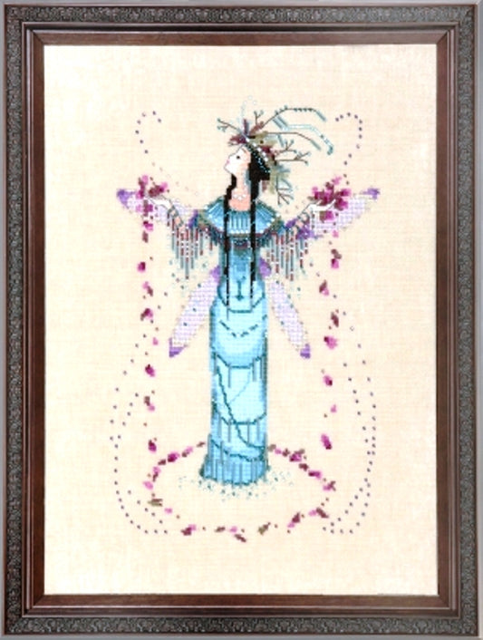 COMPLETE XSTITCH MATERIALS "THE RAIN QUEEN NC214" The Blackforest Pixies by Nora Corbett