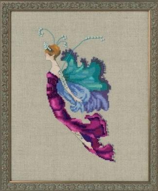 SALE! Complete xstitch Materials -Red CABBAGE SPRITE NC255 by Nora Corbett