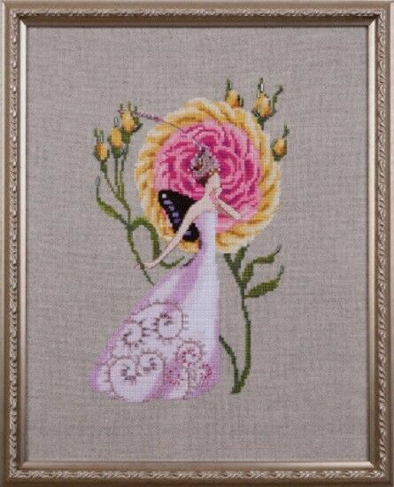 SALE! Complete Xstitch Materials NC298 CUMBERLAND ROSE by Nora Corbett