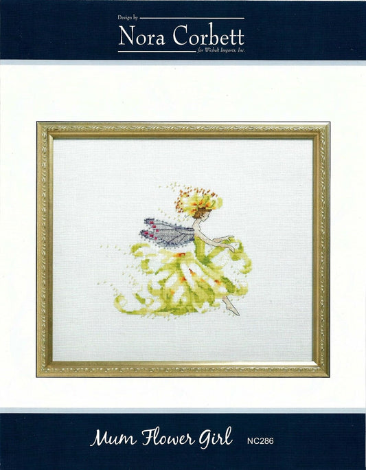 Complete Xstitch Materials -MUM FLOWER GIRL NC286 by Nora Corbett