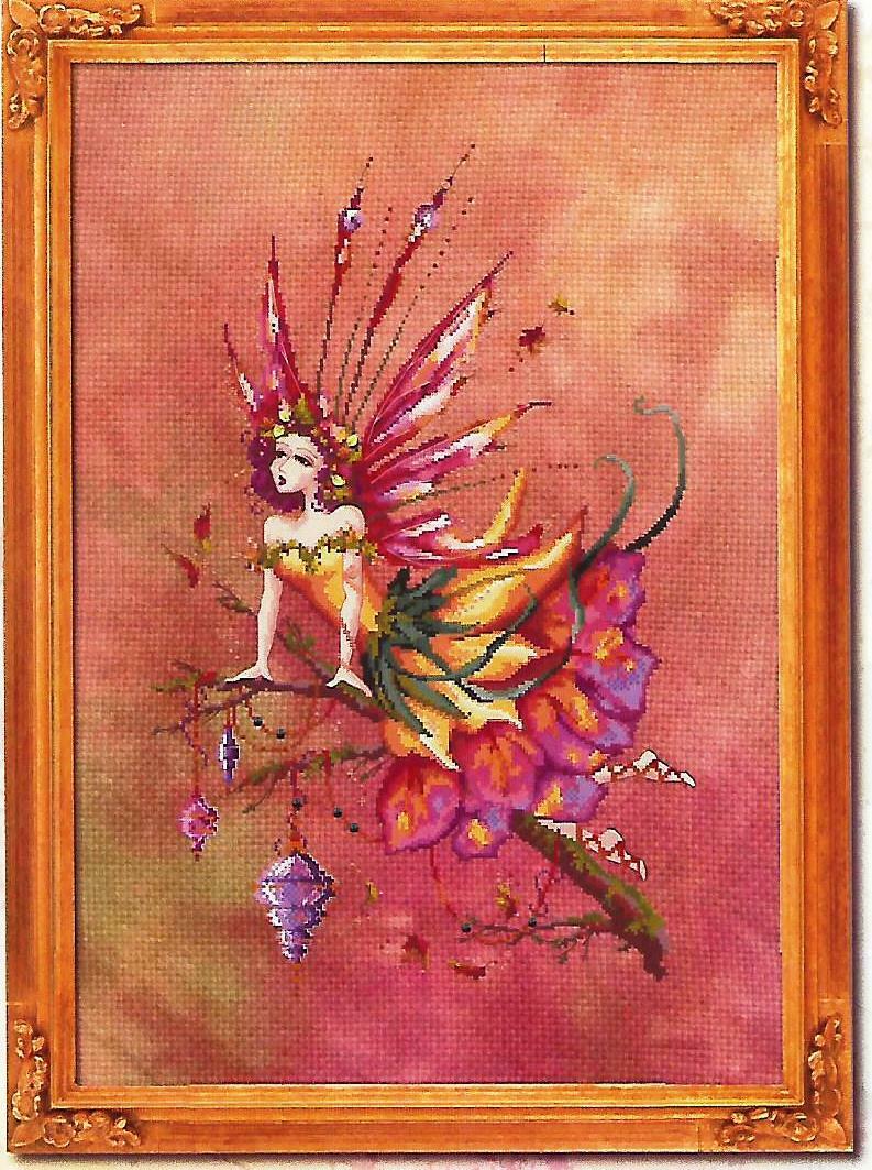 Chart and Embellishment with Special Threads "AUTUMN EQUINOX PIXIE"by BELLA FILIPINA