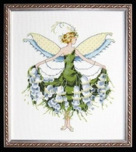 NC129 "LILY OF THE VALLEY "- CHART & EMBELLISHMENT& Kreinik