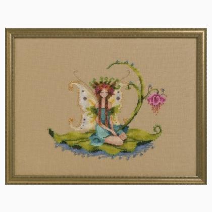 CHART WITH EMBELLISHMENT NC266 "WATER SPRITE" By Nora Corbett